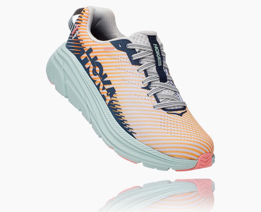 Tenis Hoka One One Feminino Pretas/Bege - Rincon 2 - 915-NWRJUG